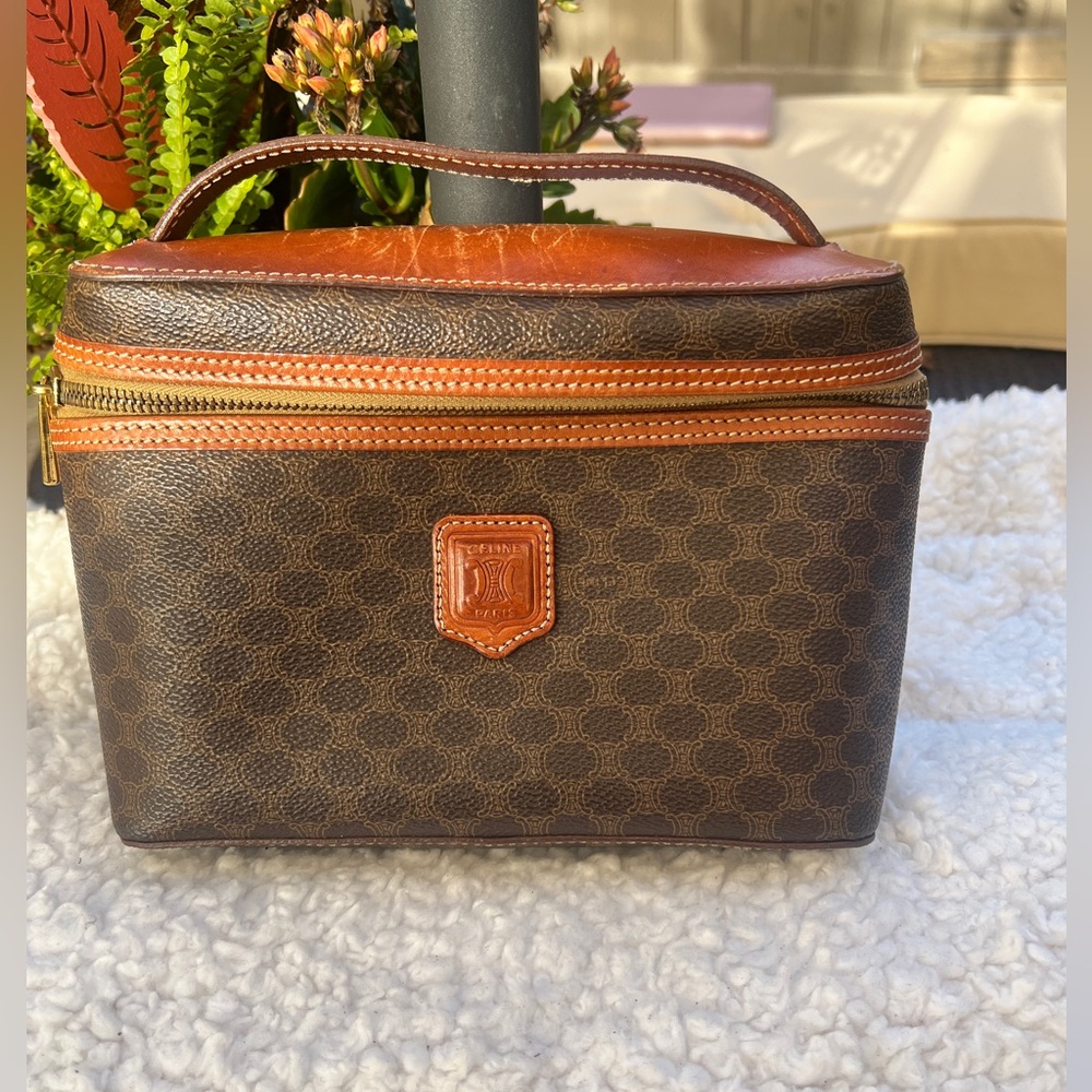 CELINE Macadam Vanity Hand bag